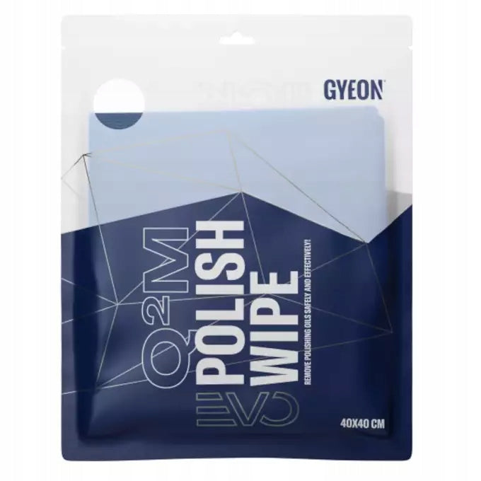 Gyeon Q2M PolishWipe EVO 40x40 removes residues of polishing pastes