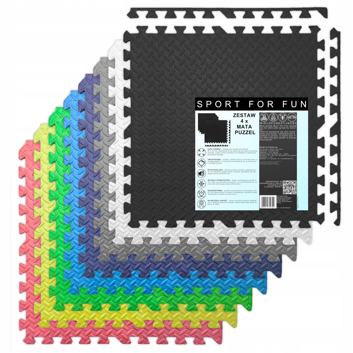 Gym Exercise Equipment Puzzle Mat 4pcs