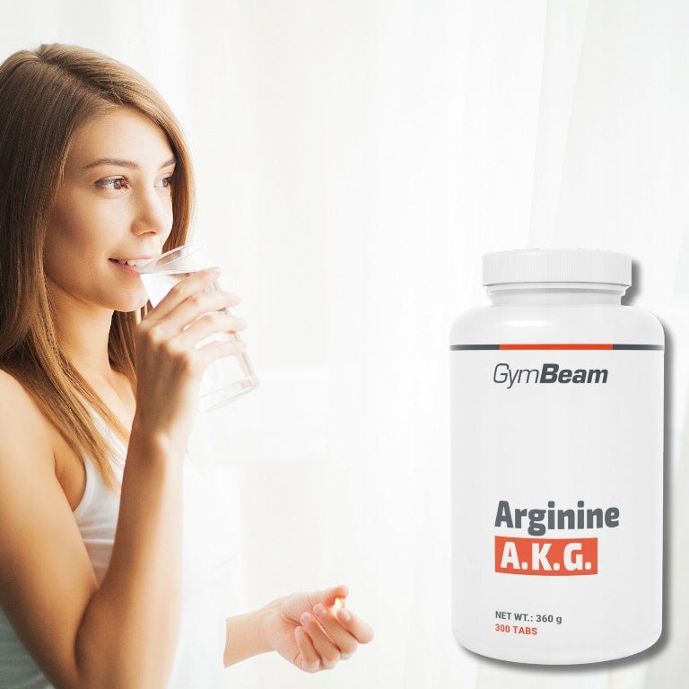 GymBeam Arginine A.K.G Supplement 300 Tablets Expiration date at least six months from the date of purchase
