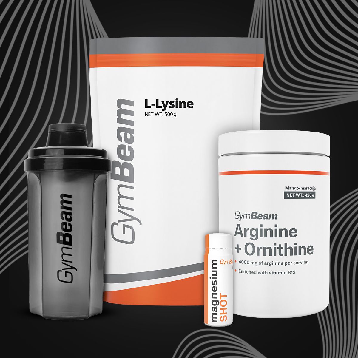 GymBeam Arginine + Ornithine 420g lemon lime Brand GymBeam