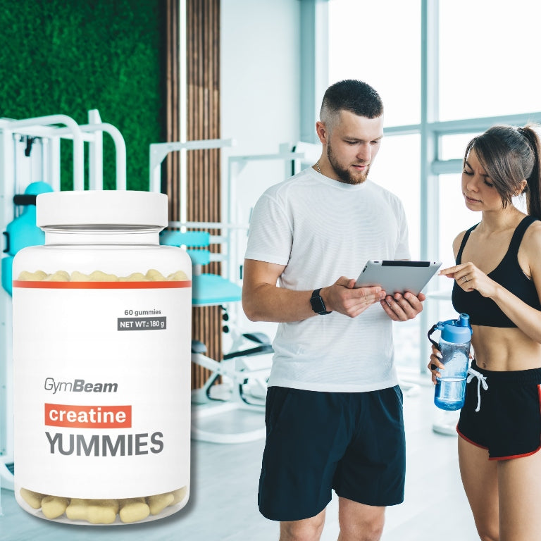 GymBeam Creatine Yummies Dietary Supplement Convenient Form 60 Capsules Expiration date at least six months from the date of purchase