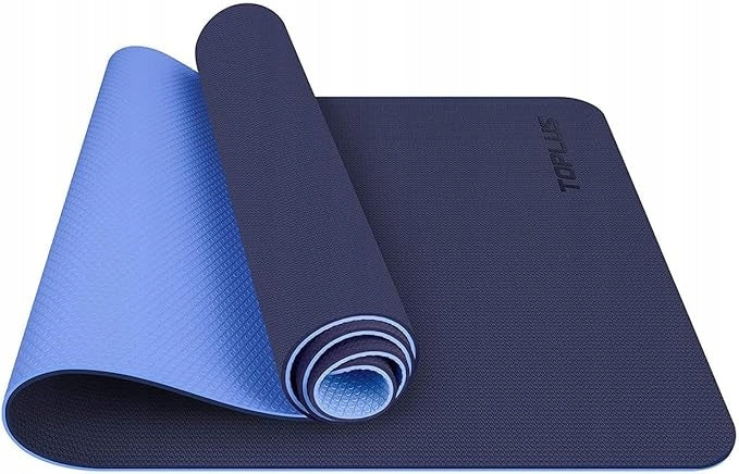 Gymnastic Mat 180x60cm Non-Slip Pilates Yoga Mat - Blue