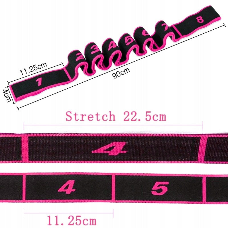 Gymnastic Rubber Stretching Exercise Tape Pink Brand no brand