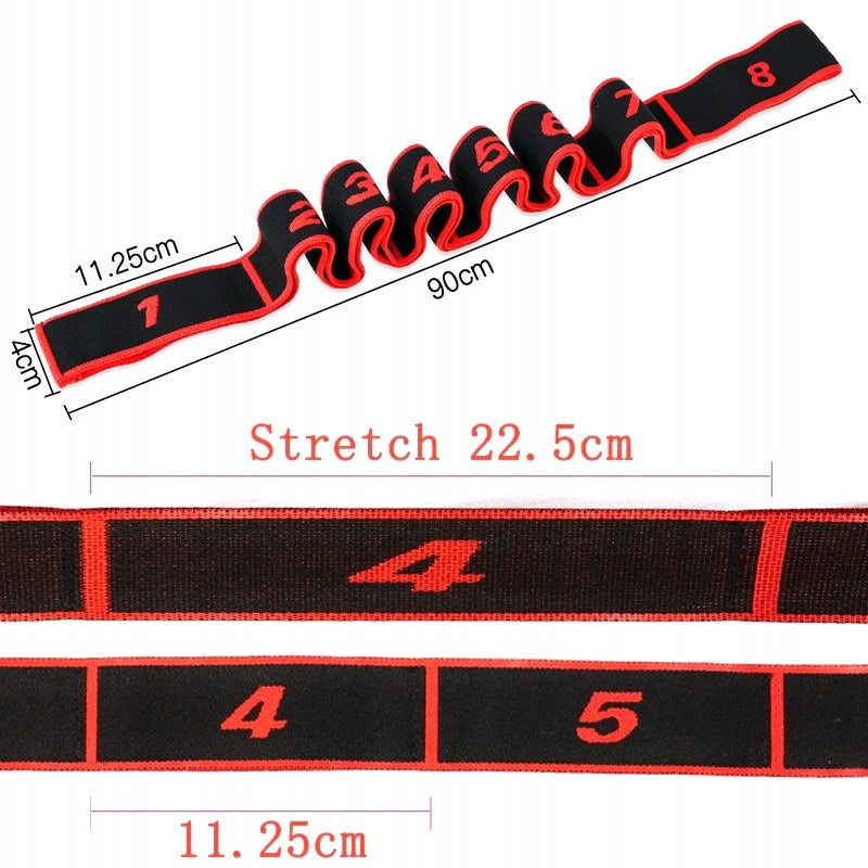 Gymnastic Rubber Stretching Exercise Tape Red Brand no brand