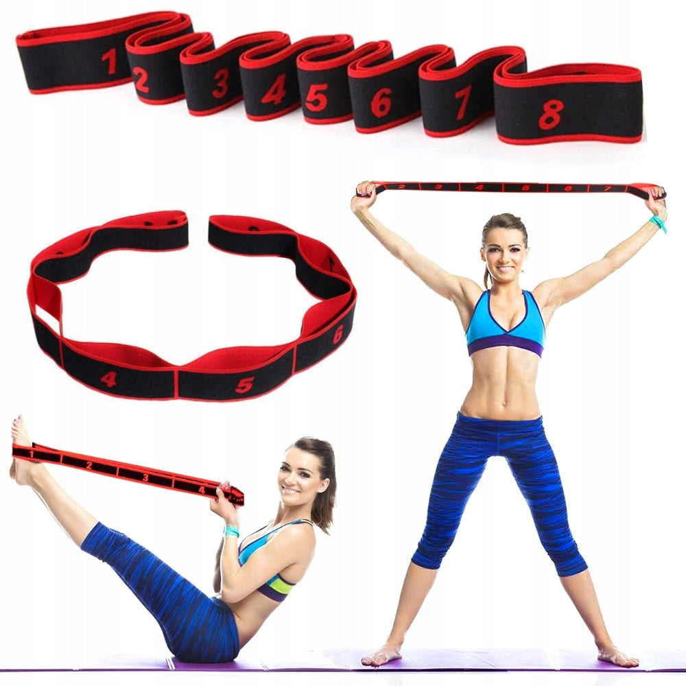 Gymnastic Rubber Stretching Exercise Tape Red