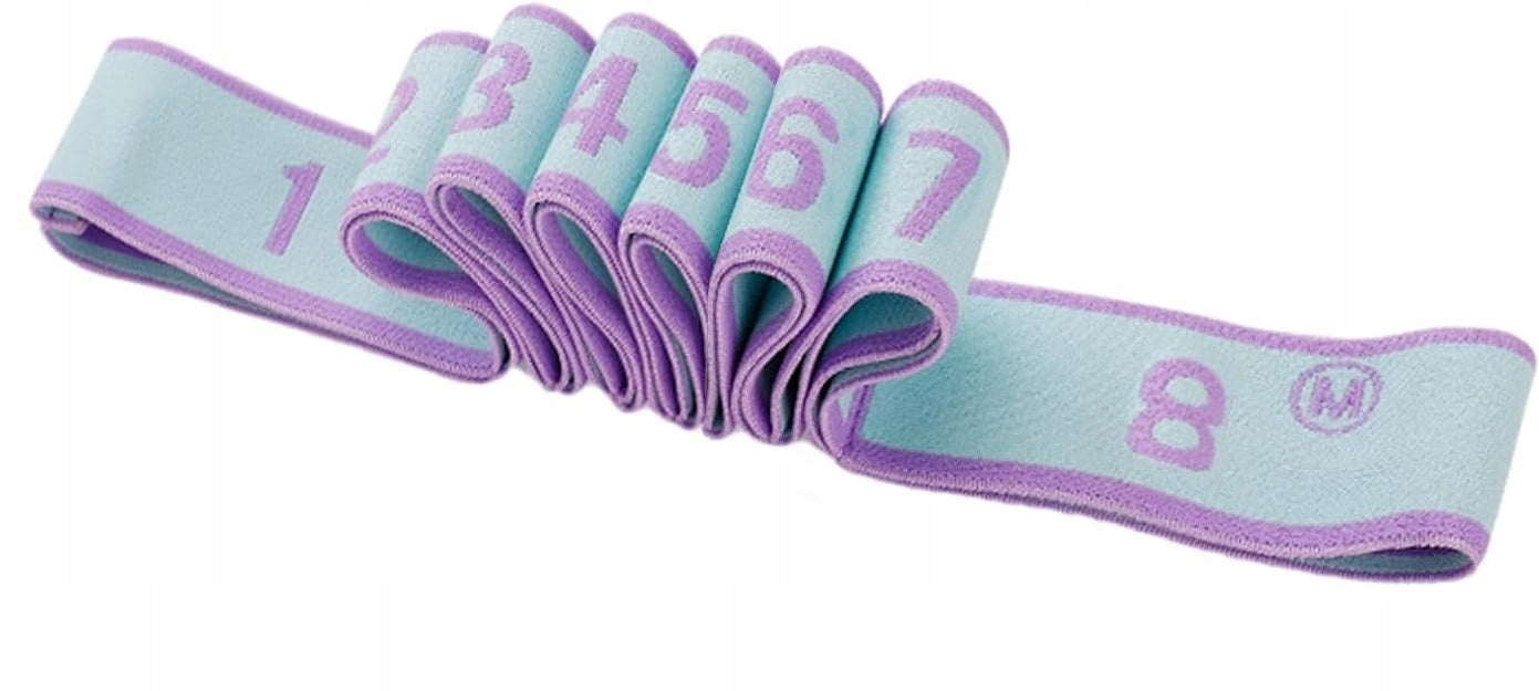 Gymnastic Rubber Stretching Resistance Tape for Exercise Yoga 8 Sections Brand no brand
