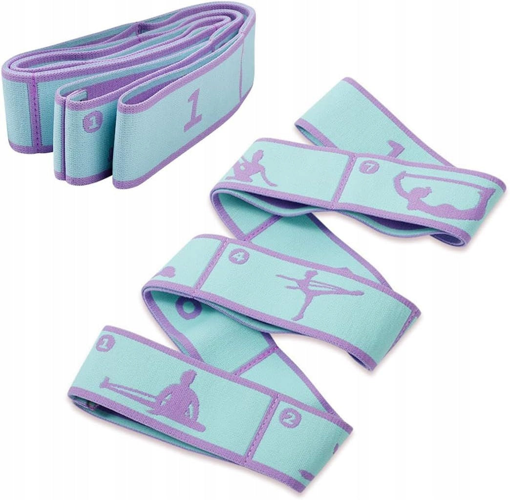 Gymnastic Rubber Stretching Resistance Tape for Exercise Yoga 8 Sections Packaging status original