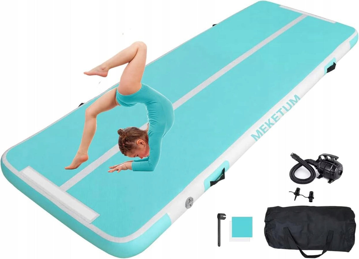 Gymnastic mat MEKETUM 200 cm x 100 cm green