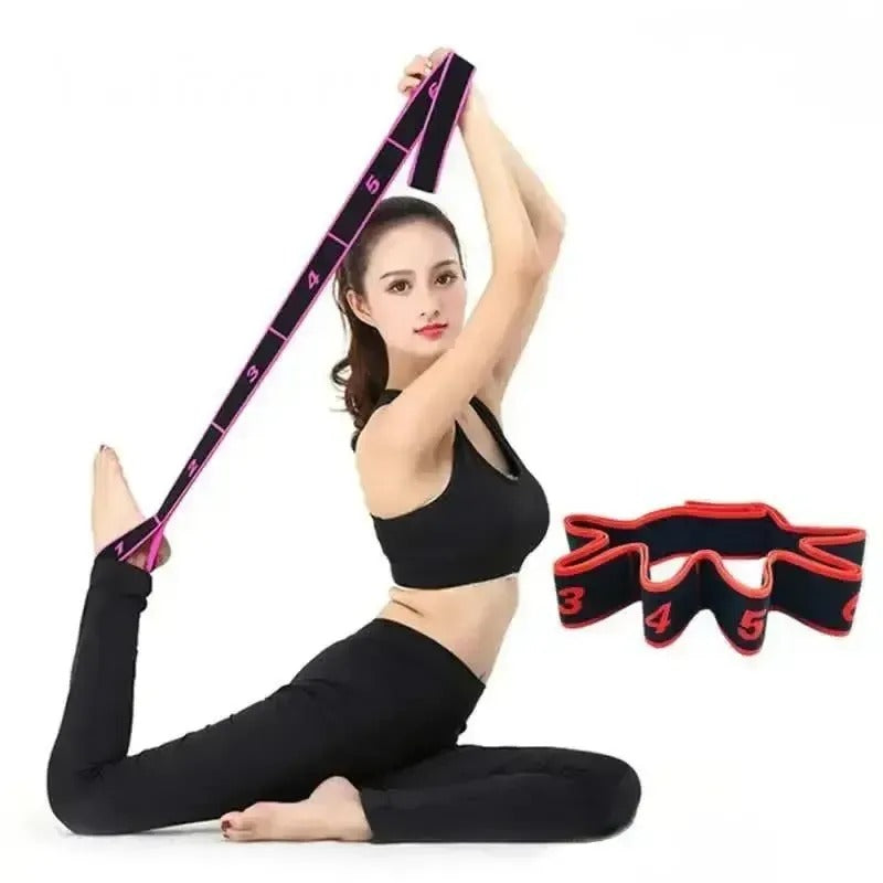 Gymnastic rubber for exercise and stretching, red Color red