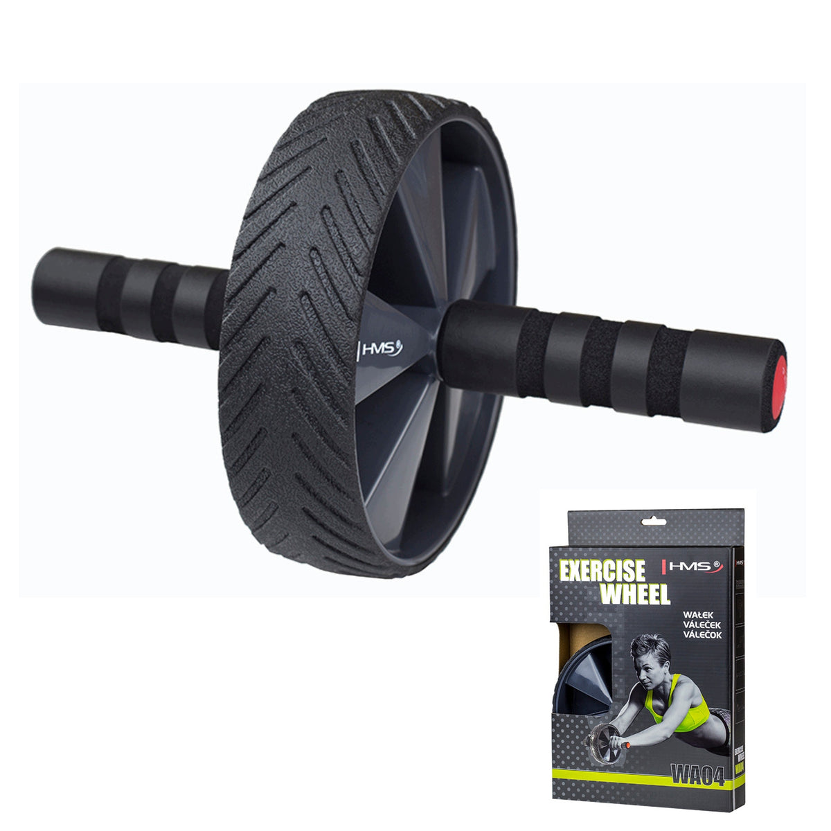 Gymnastic wheel for full body and abdominal training HMS
