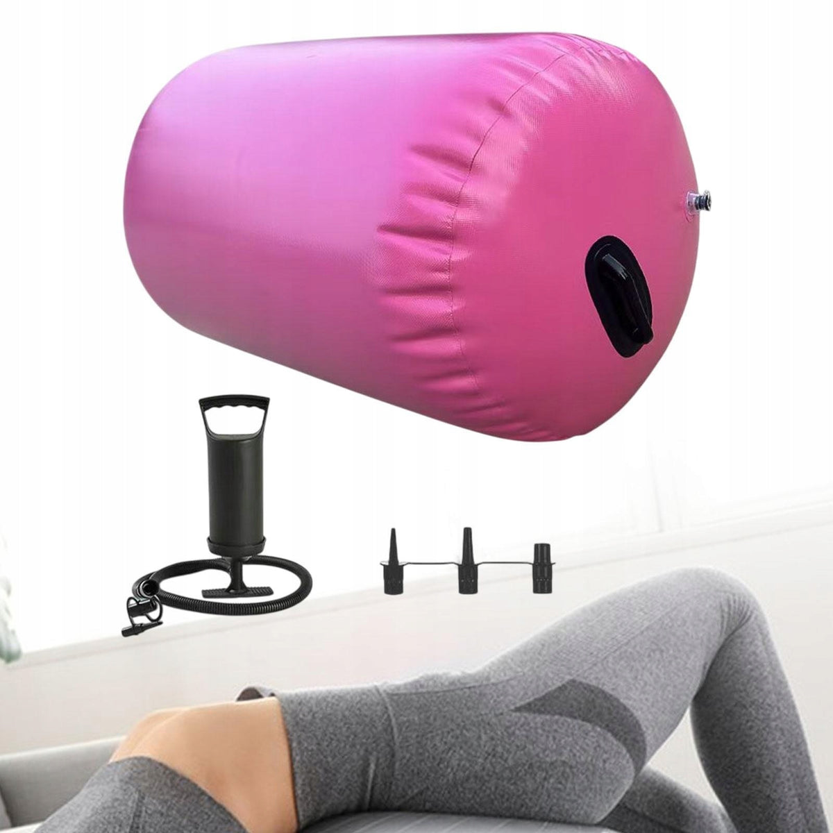Gymnastics Barrel Air Roller Back Handspring Trainer Inflatable 0.6mx0.8m