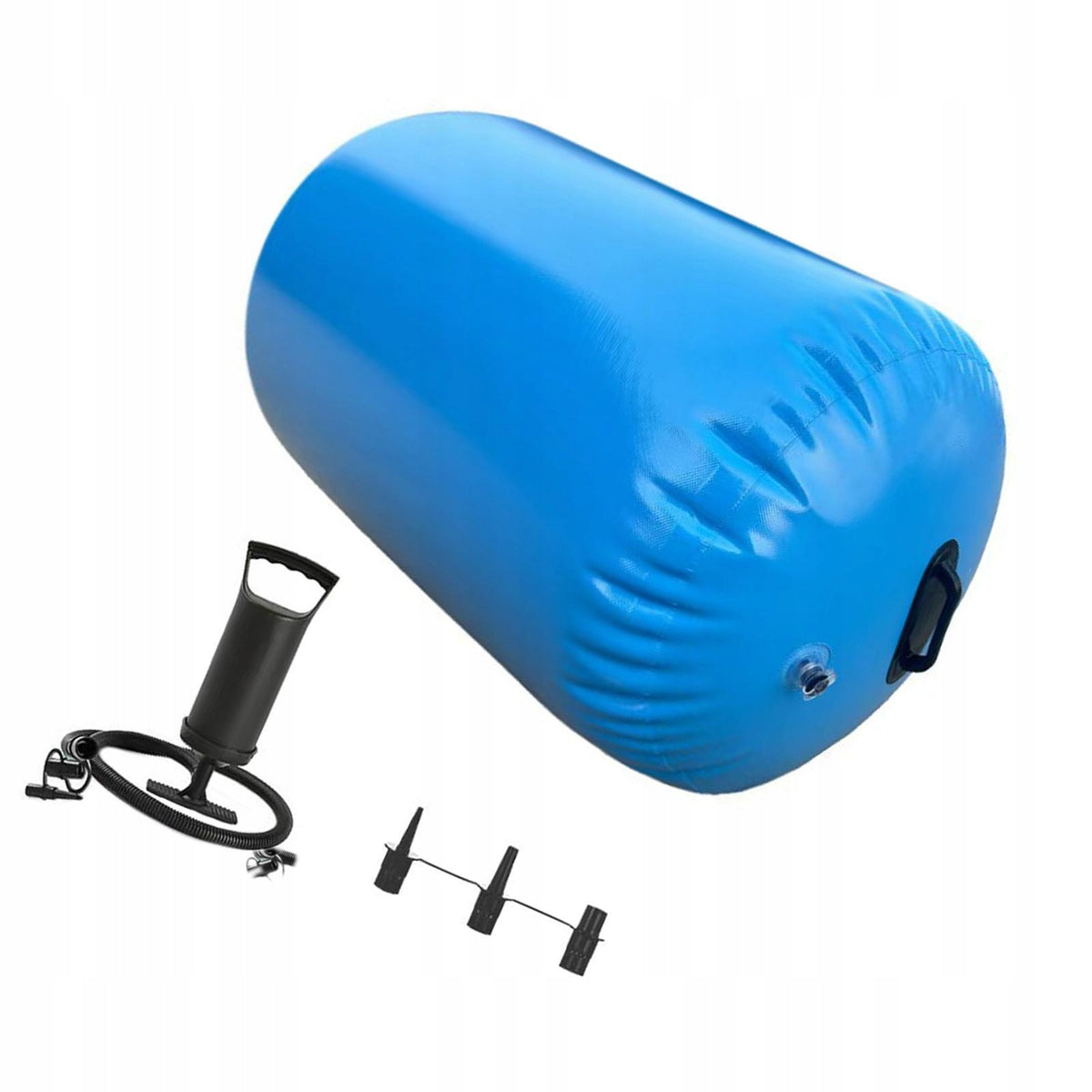 Gymnastics Barrel Air Roller with Air Pump Inflatable Tumbling 0.9mx1m Color other