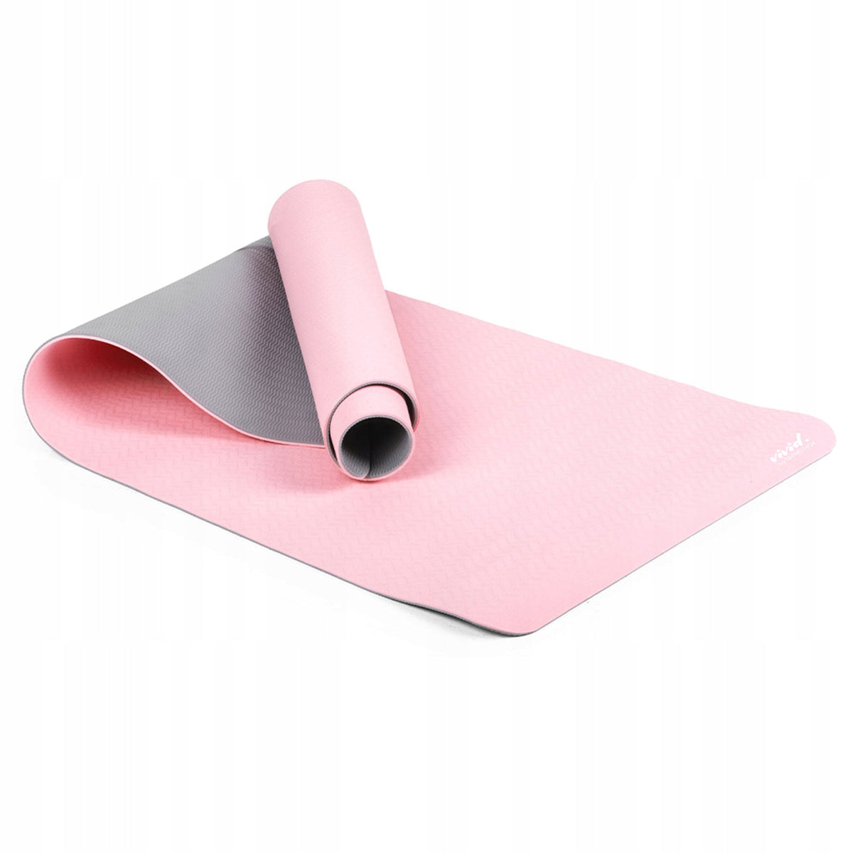 Gymstick Vivid Yoga Mat, pink/grey