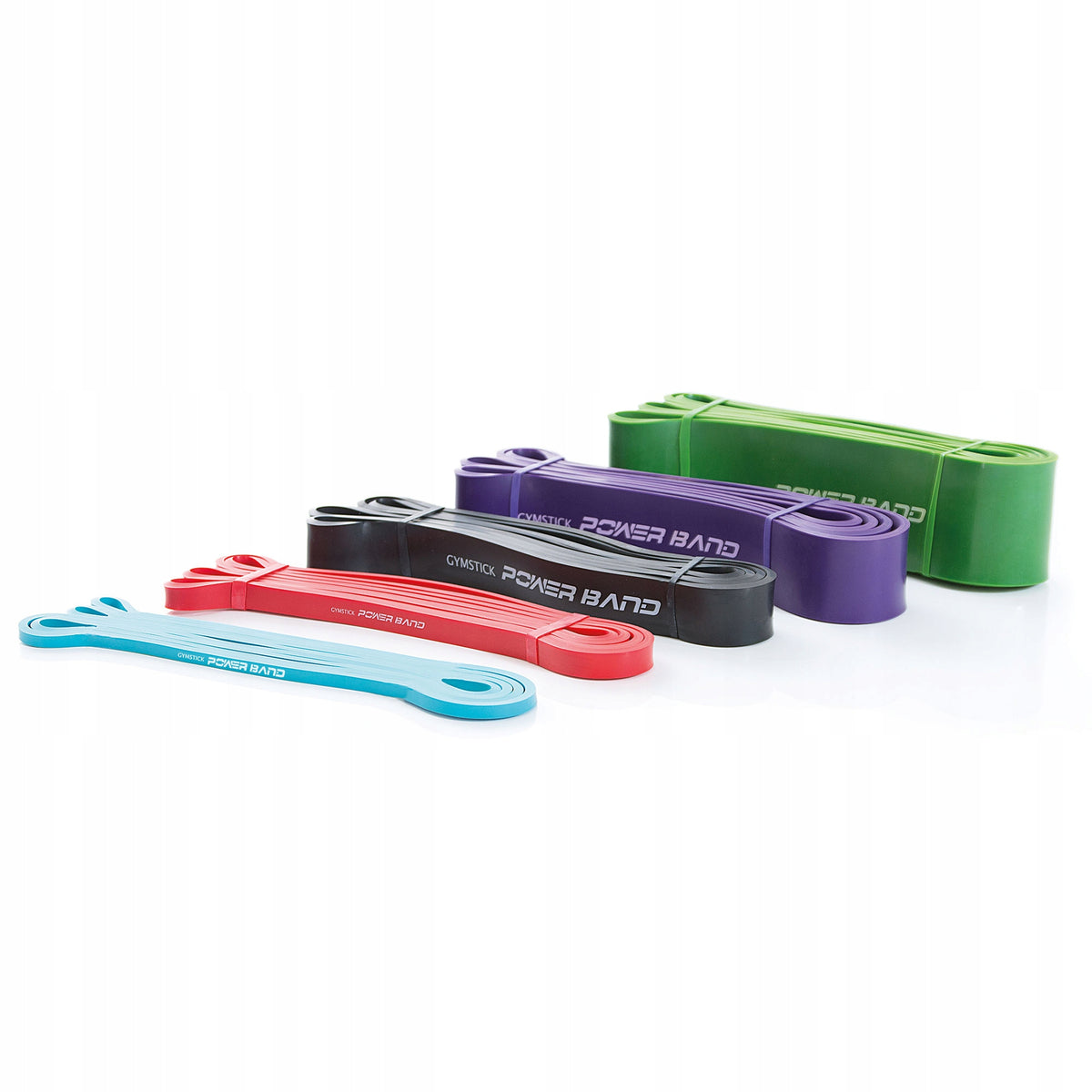 Gymstick thick elastic band for exercise - Power Band, medium (black) Packaging status original