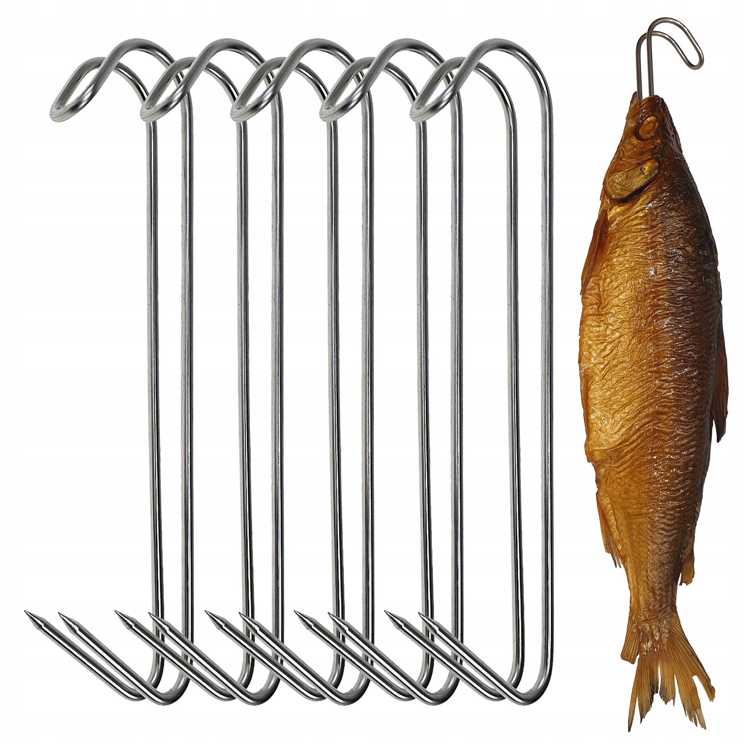 H-315-P Smoking hook 15cm double for smoking fish carcasses universal