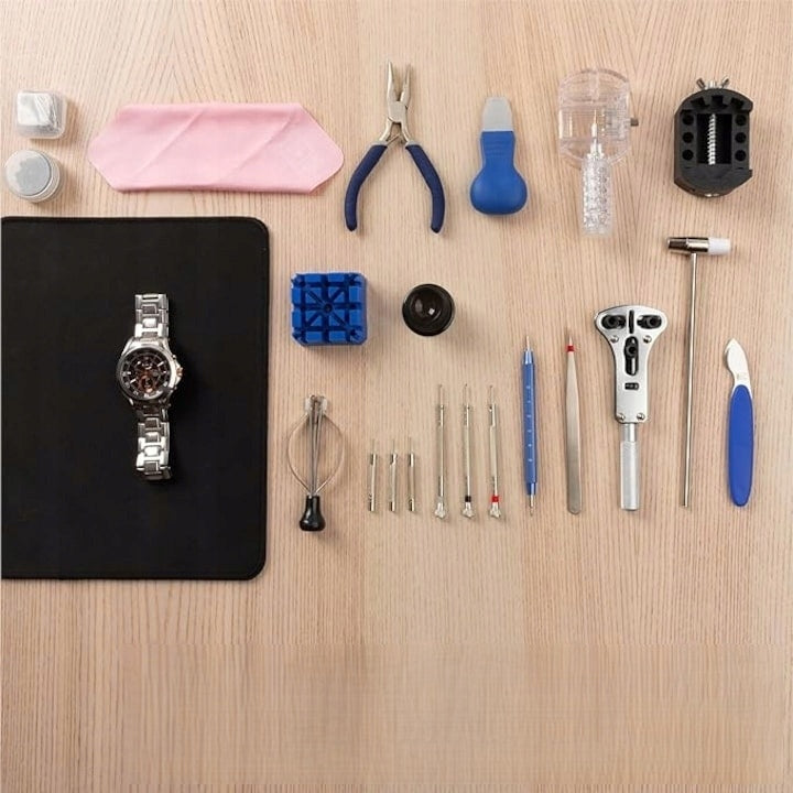H&S Watch Repair Tool Kit, 155 Pieces, Case Manufacturer code 0799475466212