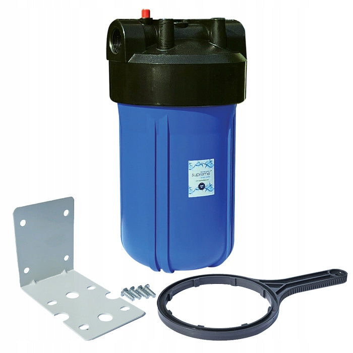 H103-10BB-SET1 - 10 inches Big BLUE, 1 inch connection, plate, key, SUPREME.