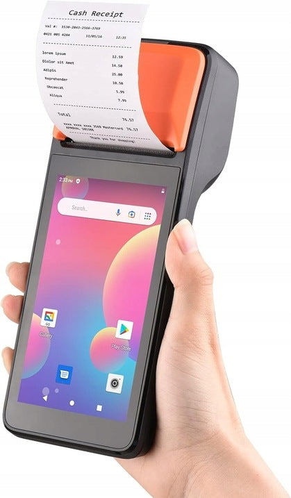 H5 MANUAL TERMINAL PRINTER POS 3G ANDROID 8.1 1D/2D CODES