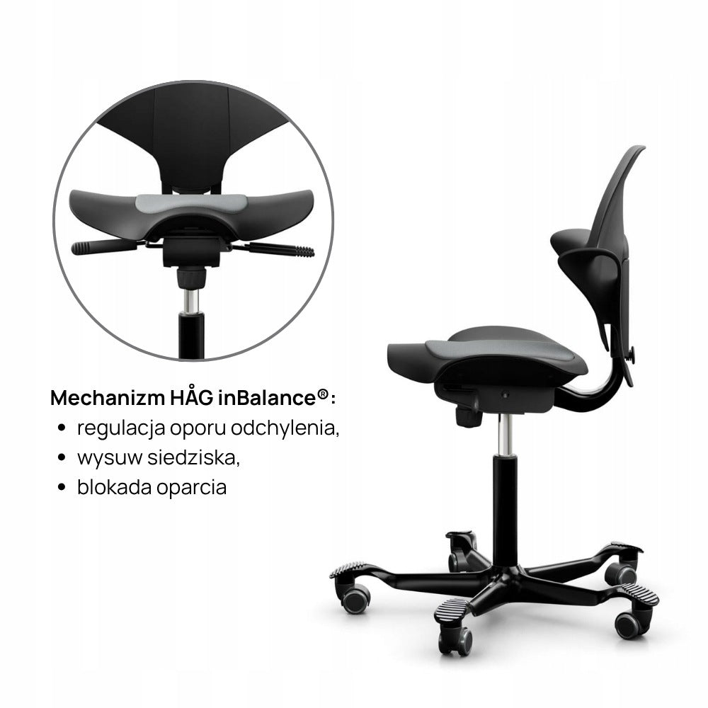 HAG Capisco Puls 8010 swivel chair - Iconic Saddle Chair Manufacturer code 8010