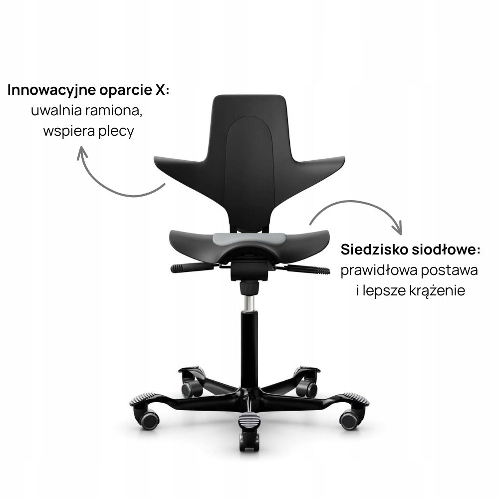 HAG Capisco Puls 8010 swivel chair - Iconic Saddle Chair Packaging status original