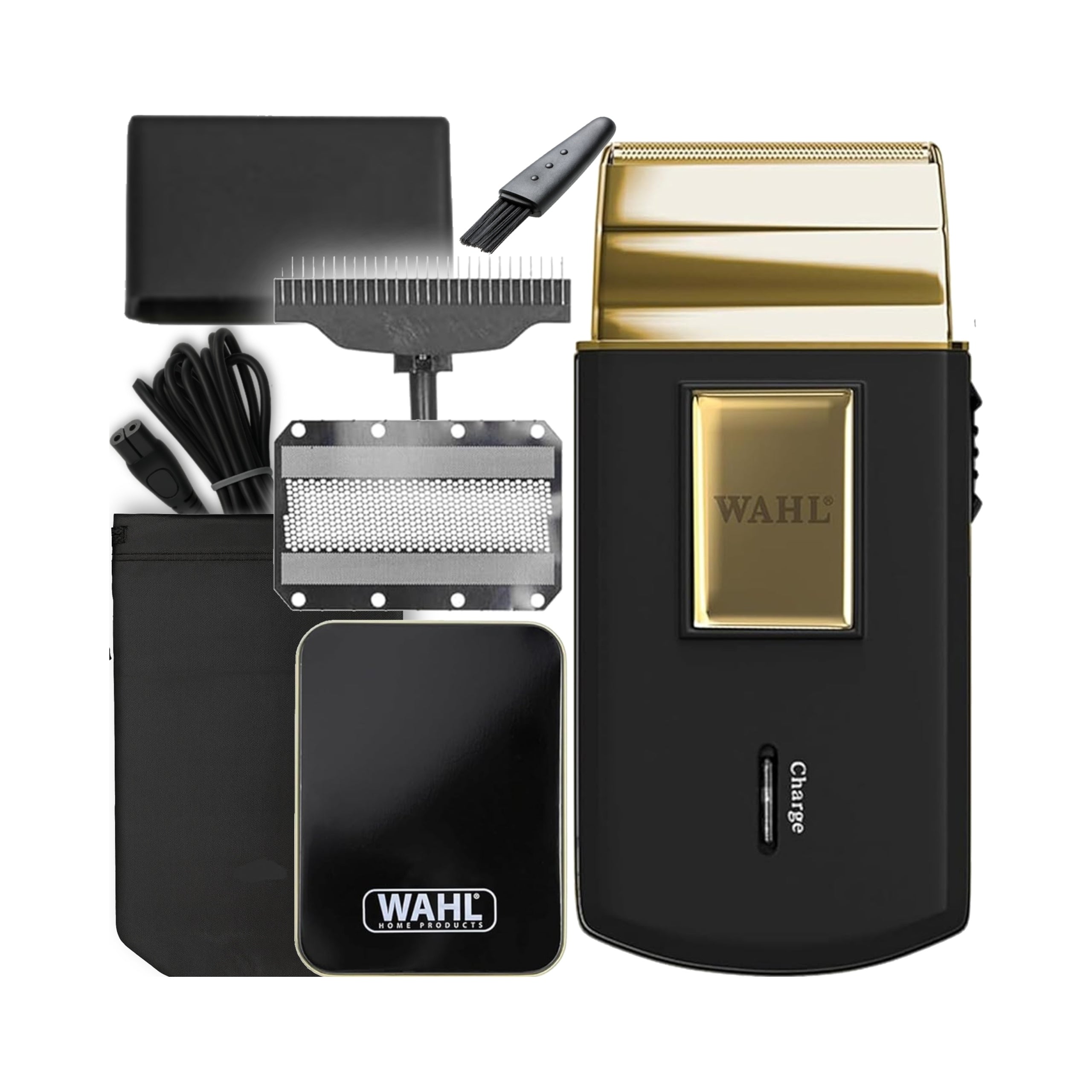 HAIR BEARD SHAVER WAHL TRAVEL SHAVER 7057-016 GOLD + ADDITIONAL FOIL