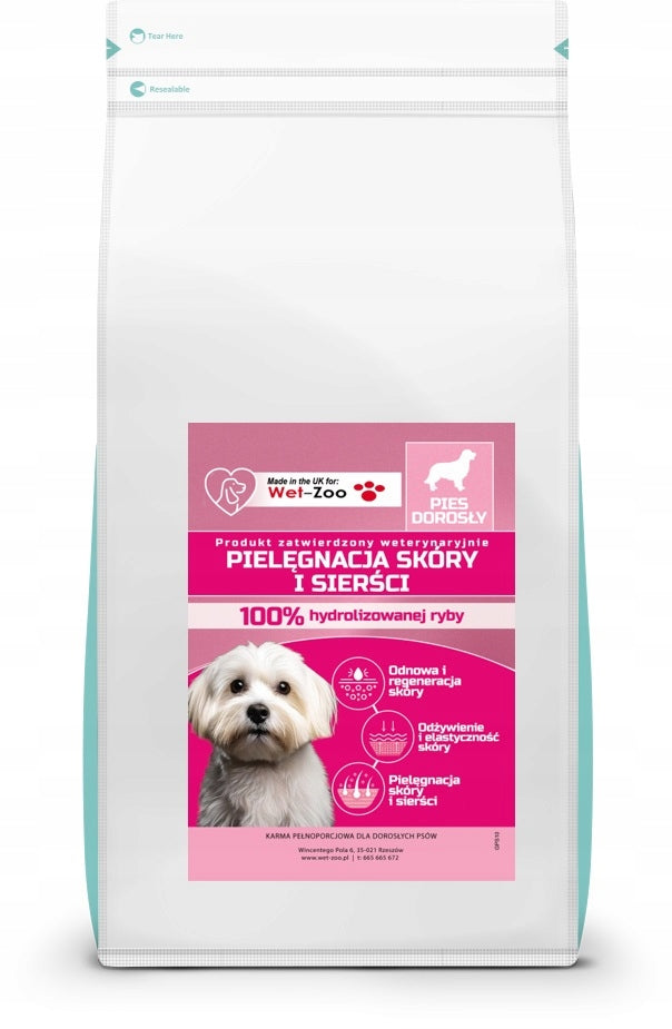 HAIR CARE MALTESE DRY FOOD ADULT DOG 100%FISH1,5KG