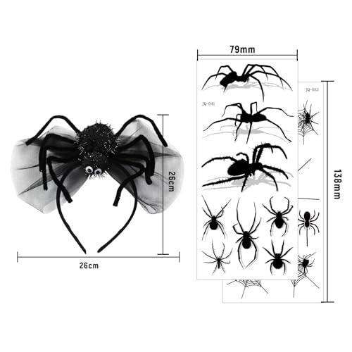 HAIR CLIP HALLOWEEN SPIDERS TATTOOS HEAD ORNAMENT CARNIVAL Manufacturer code SWC5908151308707