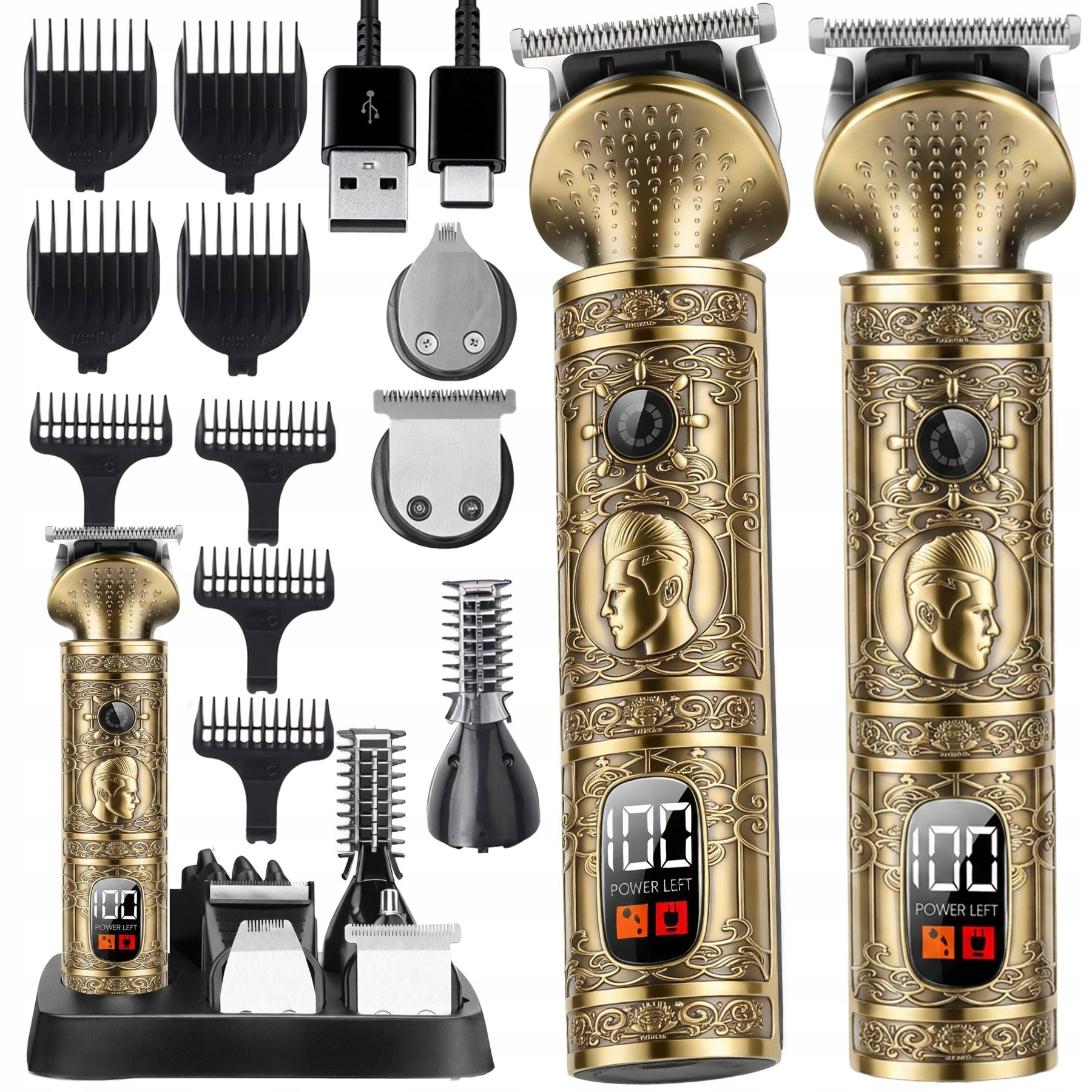 HAIR CLIPPER 7IN1 SHAVER NOSE BEARD TRIMMER + OVERLAYS Manufacturer code UR184