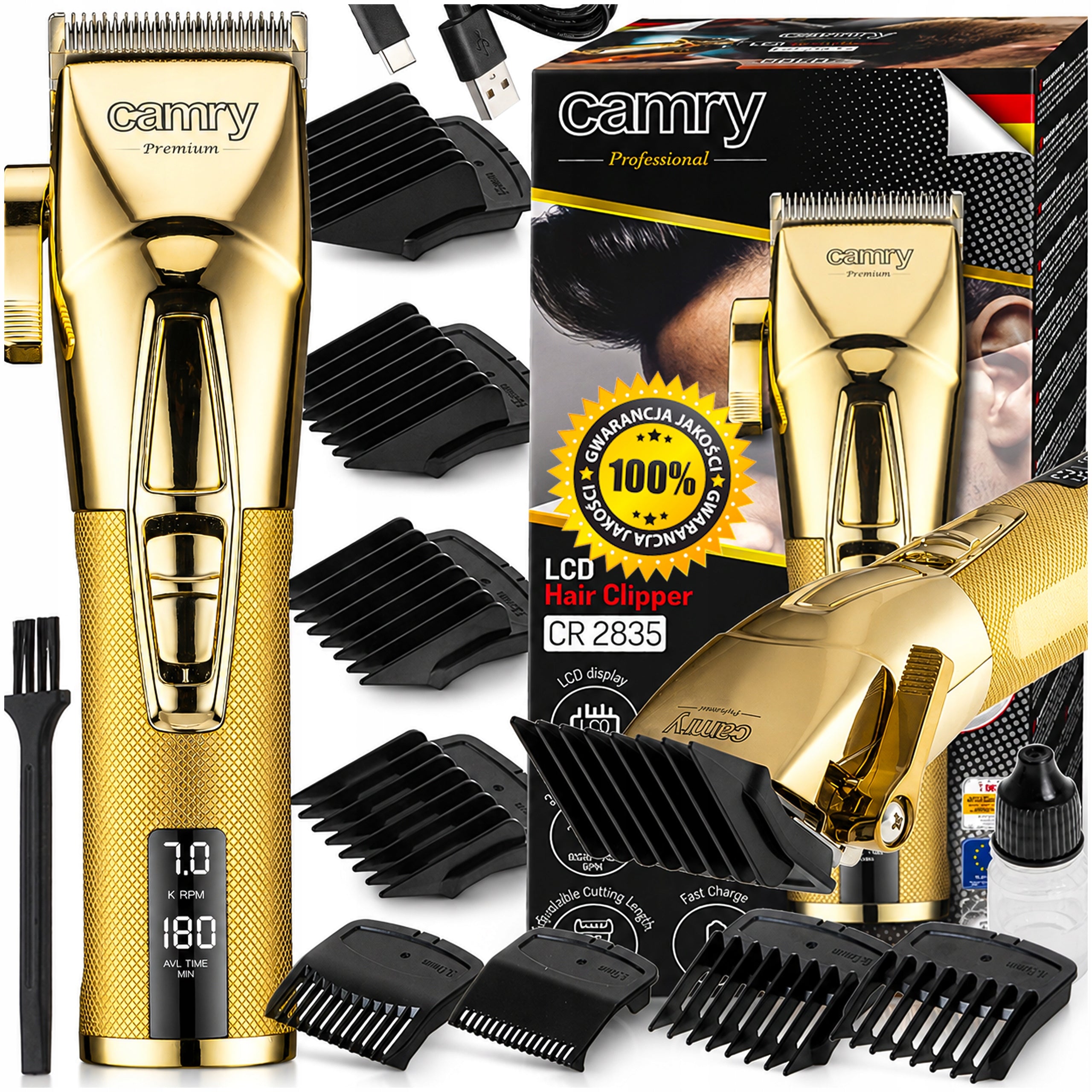 HAIR CLIPPER PROFESSIONAL BEARD HEAD SHAVING FACIAL HAIR