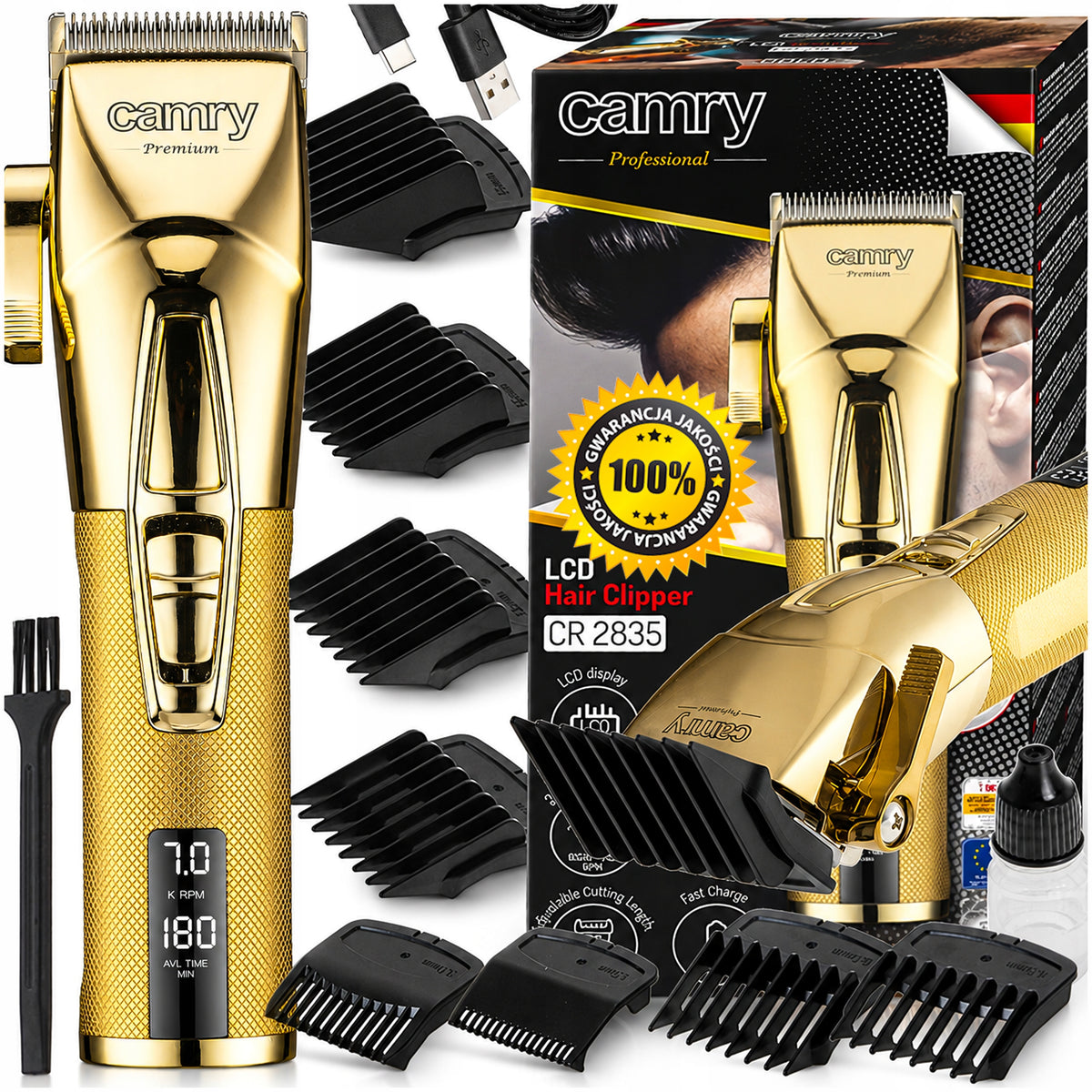 HAIR CLIPPER PROFESSIONAL BEARD HEAD SHAVING FACIAL HAIR