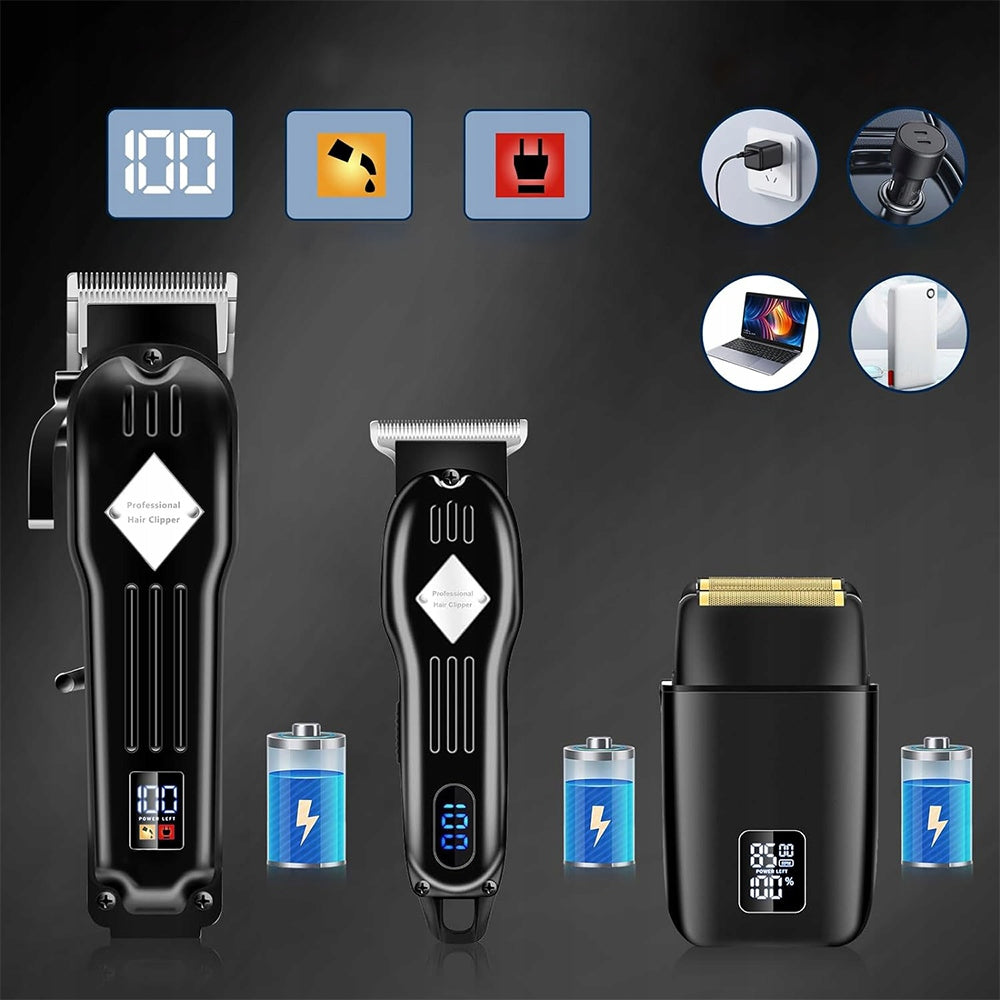HAIR CLIPPER TRIMMER BEARD BARBER 8IN1 WIRELESS Black Packaging status original