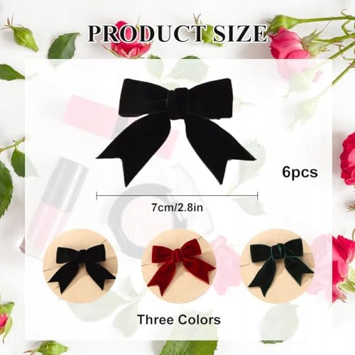 HAIR CLIPS BOWKNOT BOW FOR GIRLS SET OF 6 PIECES FOR HOME Manufacturer code Bez marki