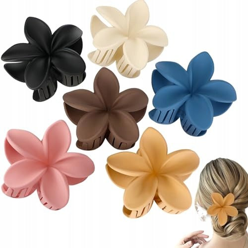 HAIR CLIPS FLORAL ELEGANT SET OF 6 PIECES FOR WOMEN GIFT Brand no brand