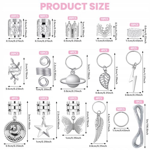 HAIR CLIPS METAL CROWN BUTTERFLY STAR FOR GIRLS 244 PCS. Manufacturer code Bez marki