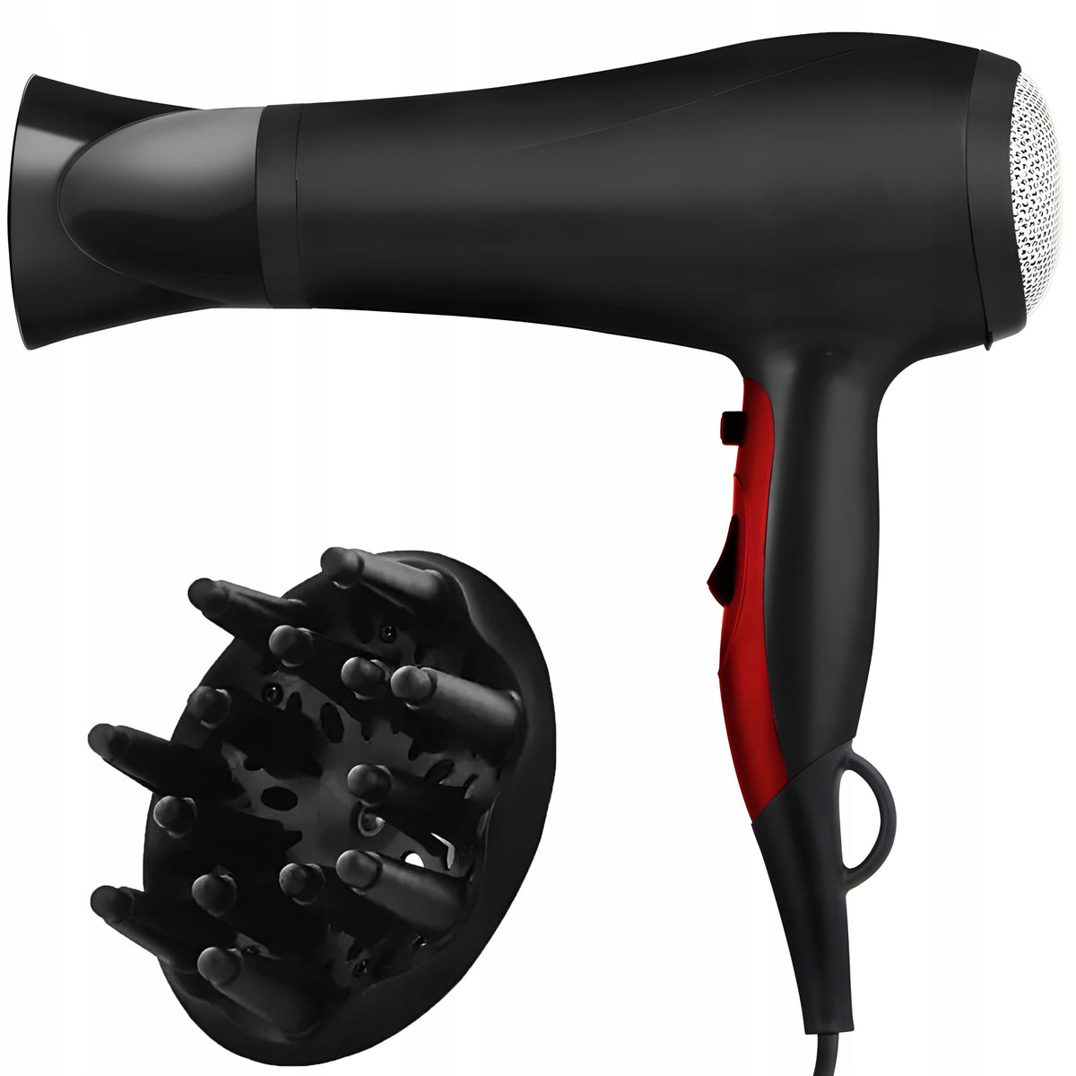 HAIR DRYER 4in1 2000W STRONG 3 SPEED DIFFUSER CONCENTRATOR BLOWING