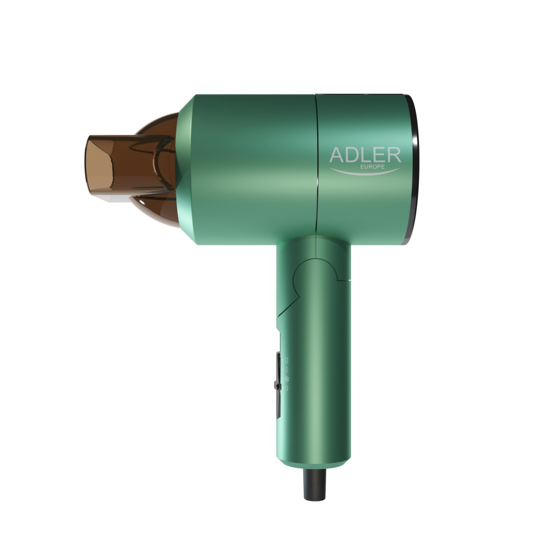 HAIR DRYER COLD BLOW FOLDING TRAVEL HANDLE HANDY 1200W Brand ADLER