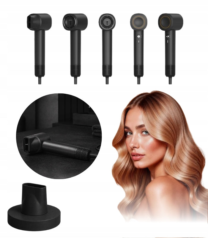 HAIR DRYER HAIR BRUSH IONIZATION FOR DRYING SMOOTHING CURLS 5 IN 1