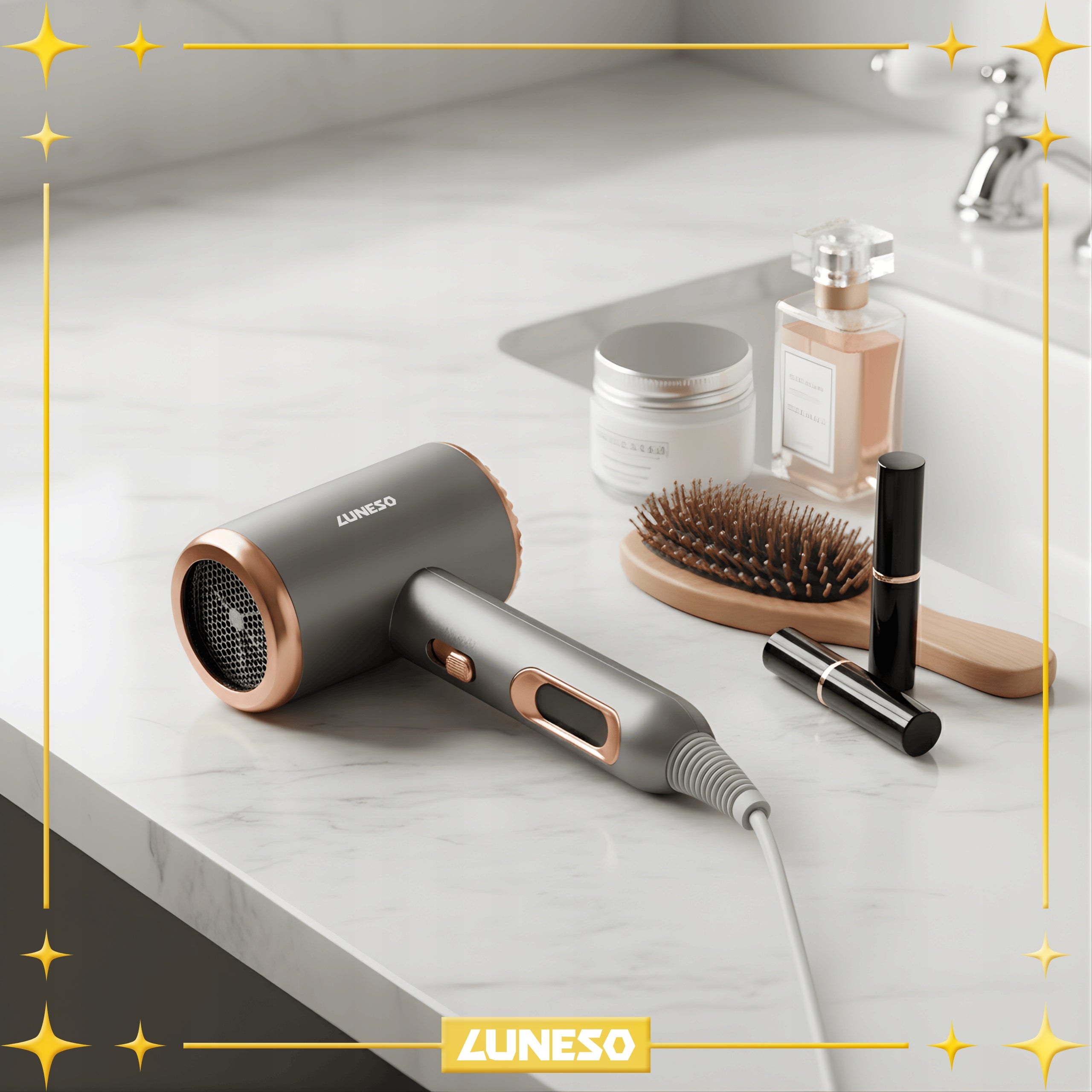 HAIR DRYER Ionization Professional Luneso 2000W STRONG quickly dries Manufacturer code suszarka do włosów jonizacja 2000W