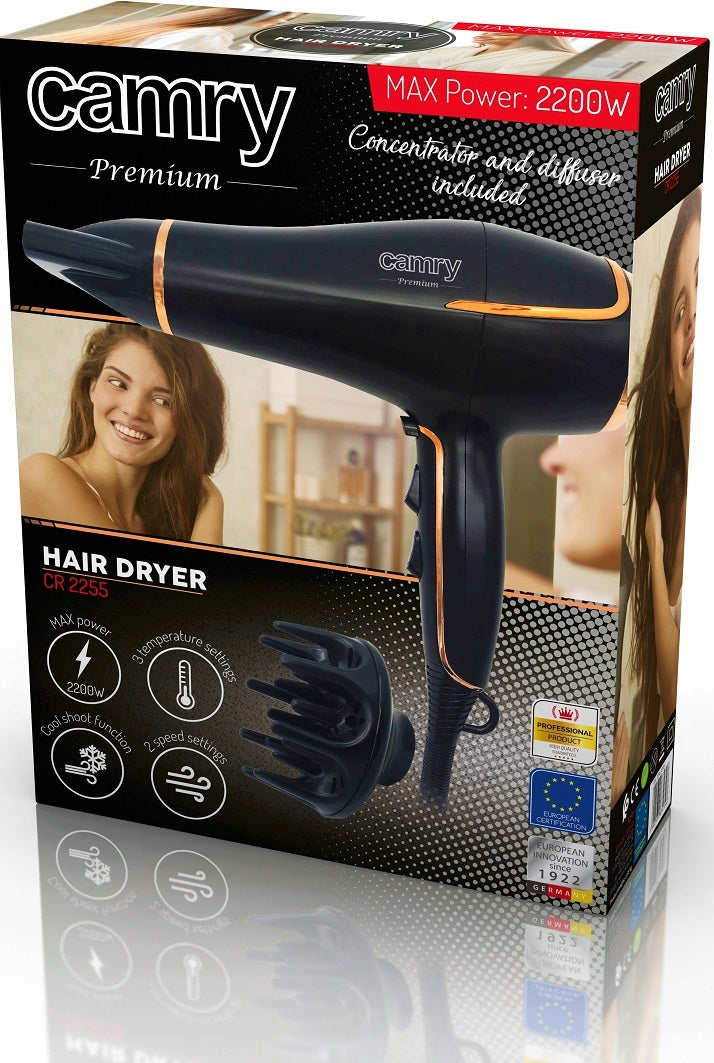 HAIR DRYER PROFESSIONAL SET 2in1 DIFFUSER 2200W IONIZATION EAN (GTIN) 0743301797537