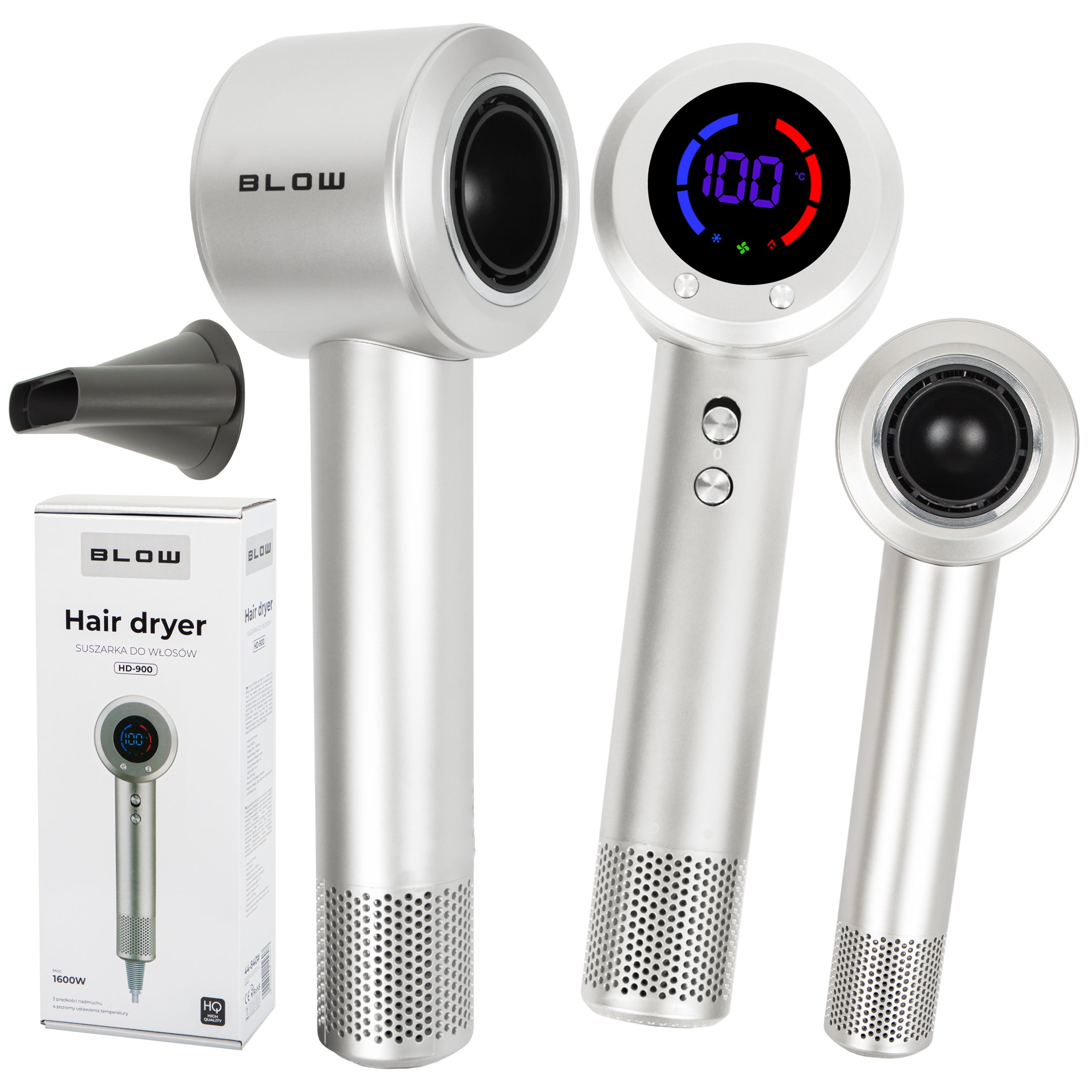 HAIR DRYER QUICK DRY STRONG QUIET PROFESSIONAL 1600W