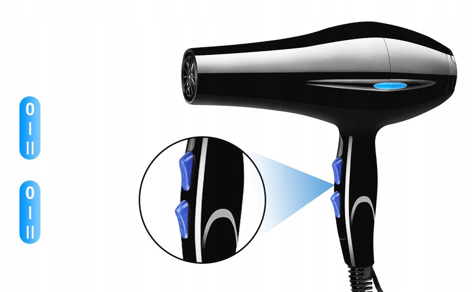 HAIR DRYER STRONG 800W IONIZATION REDUCING FRIZZ