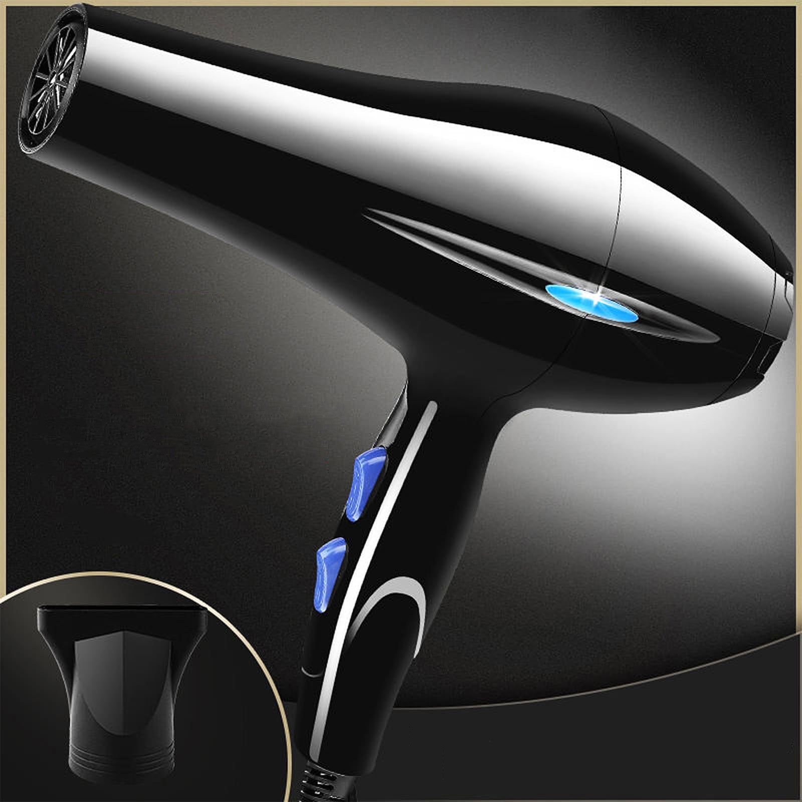 HAIR DRYER WITH DIFFUSER IONIZATION STRONG COLD AIR CONCENTRATOR Packaging status original