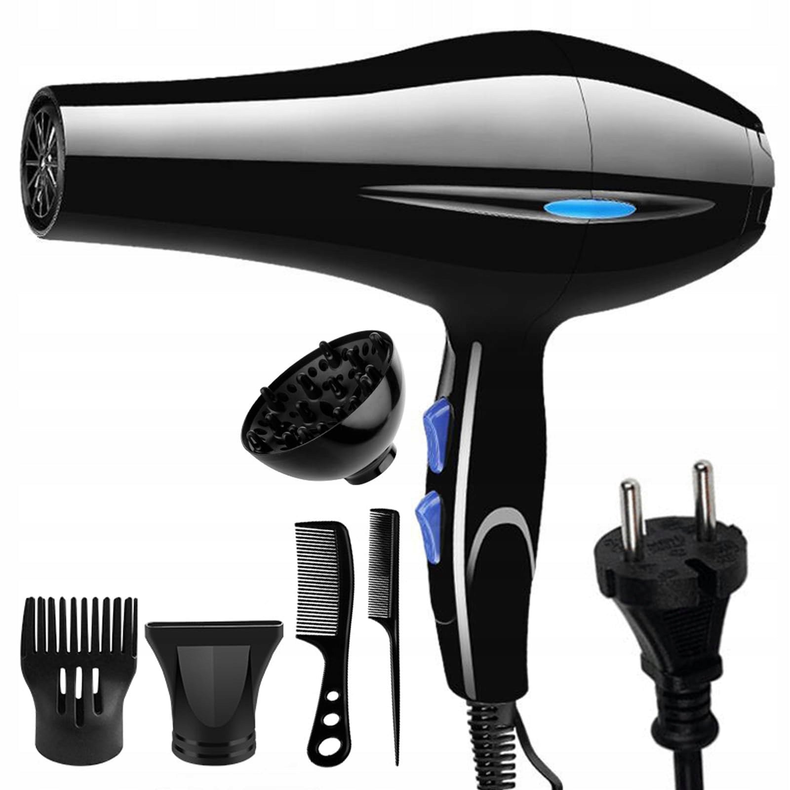 HAIR DRYER WITH DIFFUSER IONIZATION STRONG COLD AIR CONCENTRATOR