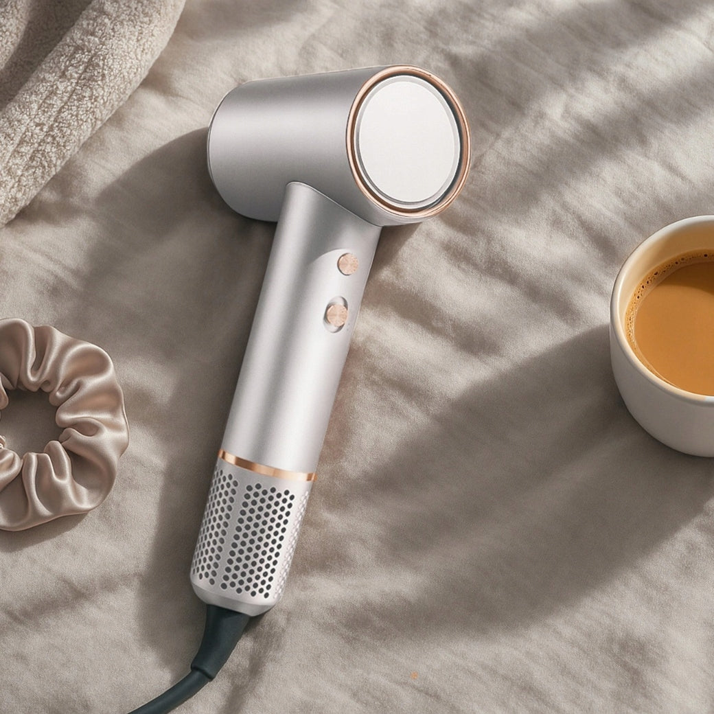 HAIR DRYER WITH IONIZATION DIFFUSER NOISE REDUCTION STRONG COLD AIR SUPPLY Packaging status original