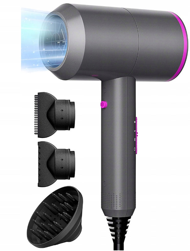 HAIR DRYER with Diffuser, Ionic Technology, Powerful, Concentrator Nozzle, Brand no brand