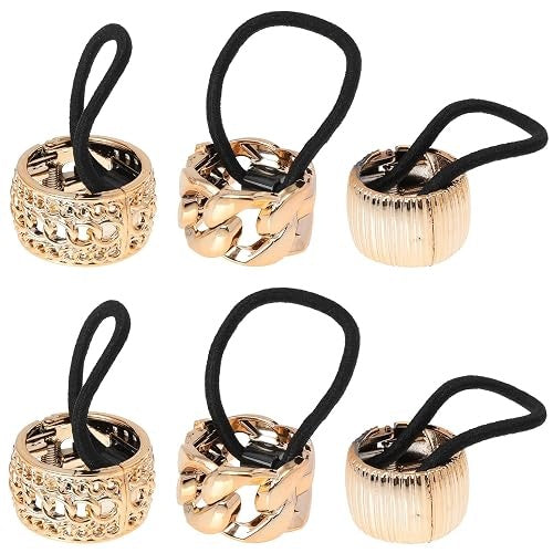 HAIR ERASERS METAL GOTHIC PUNK SET OF 6 FOR WOMEN