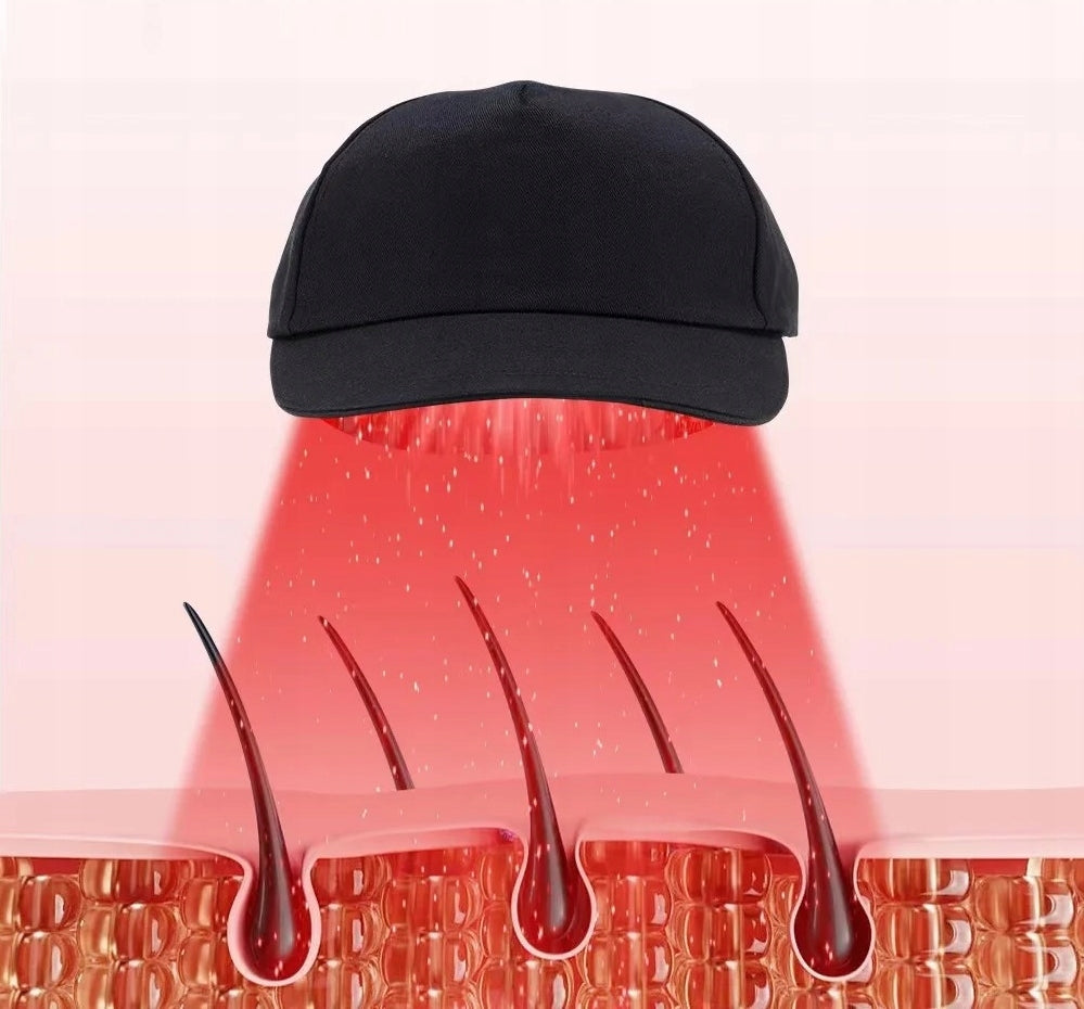 HAIR GROWTH CAP AGAINST LOSS OF GRAYING INFRARED LIGHT Brand no brand
