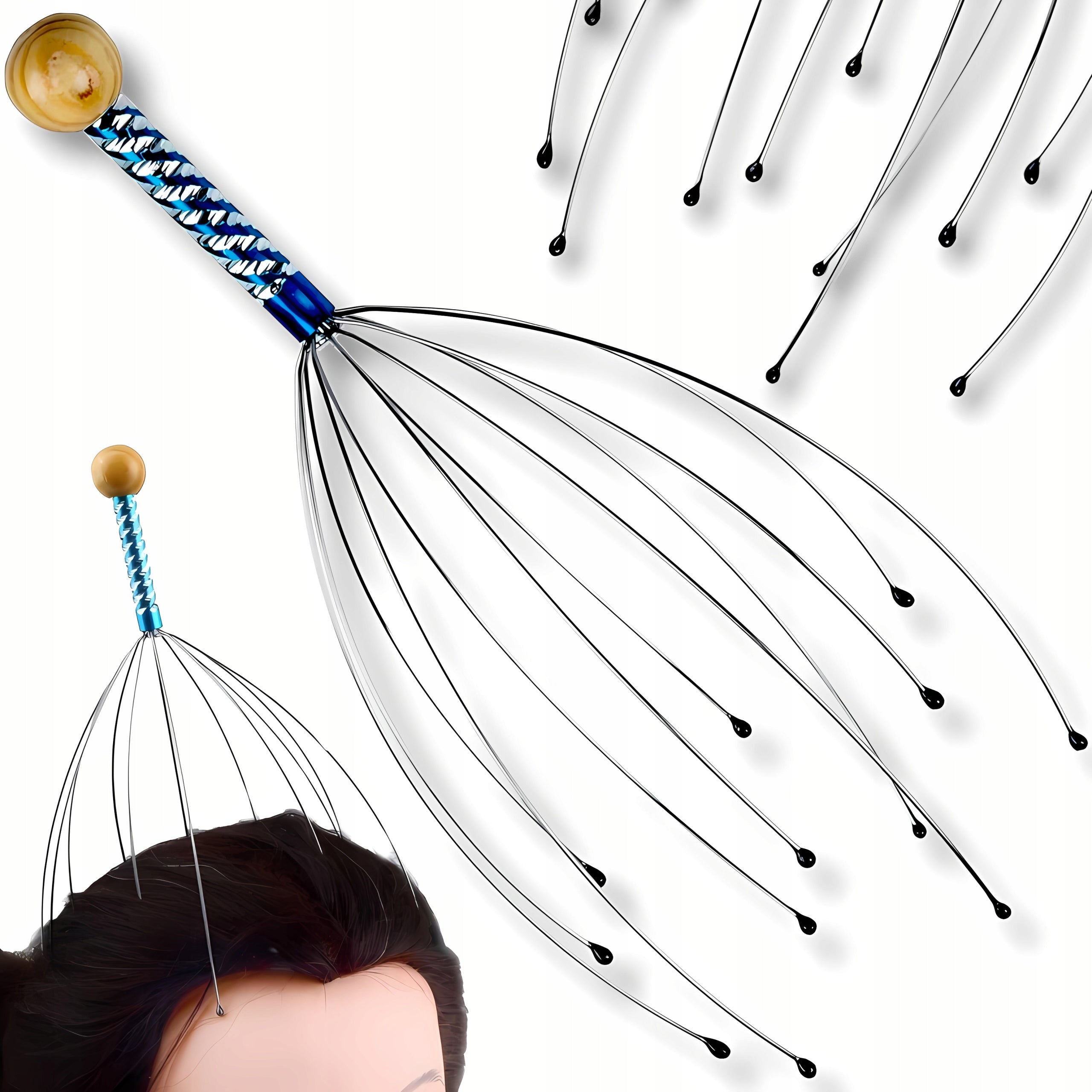 HAIR GROWTH HEAD MASSAGER AYURVEDIC SPIDER SKIN MASSAGER