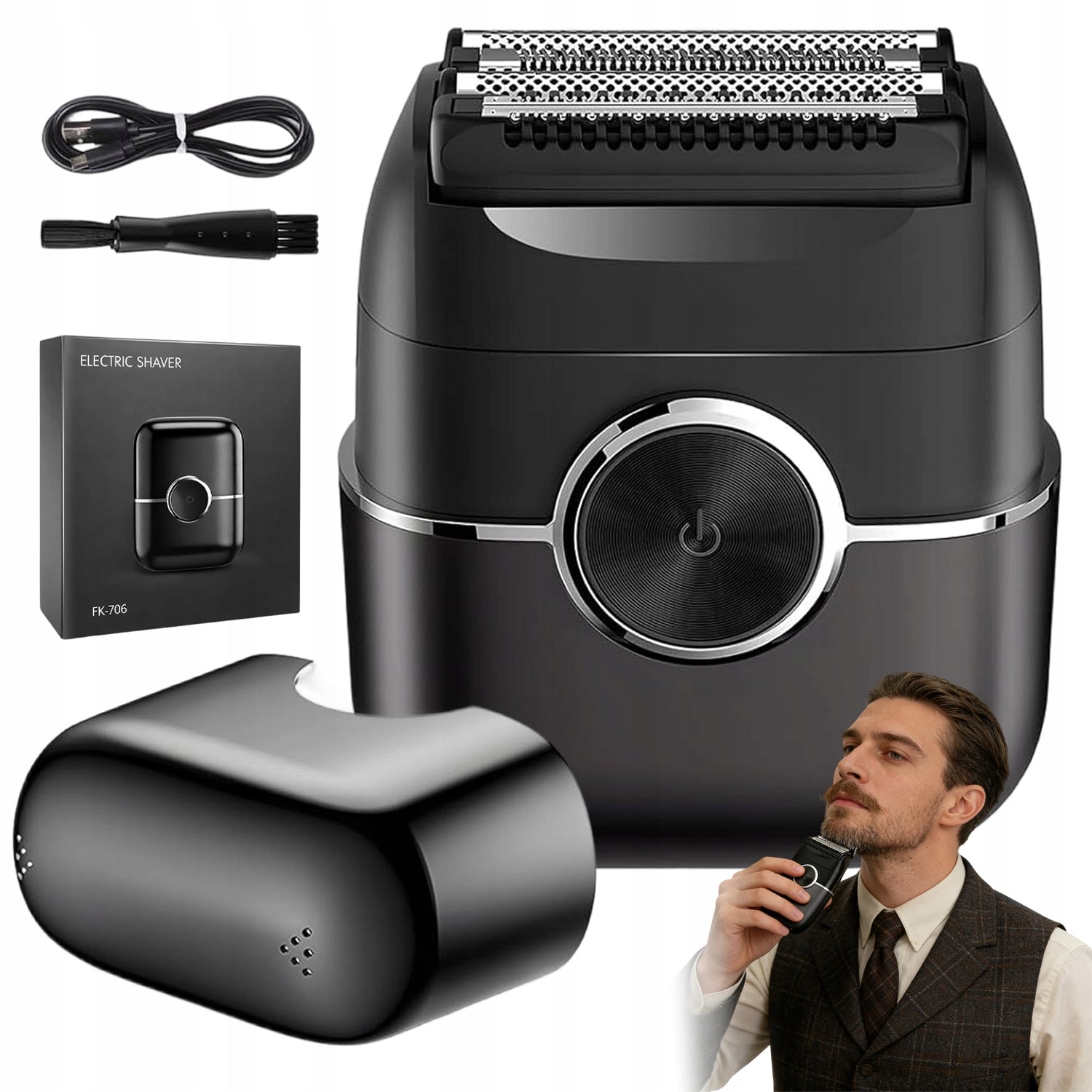 HAIR HEAD BEARD SHAVER PROFESSIONAL BARBER SHAVER VGR
