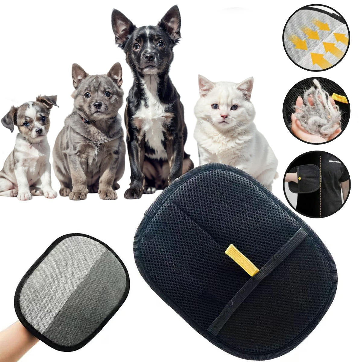 HAIR REMOVAL GLOVE – DOUBLE-SIDED, ANTISTATIC, FOR DOG AND CAT